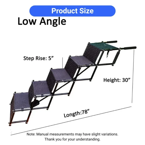jfp-tr-00026-g01.webp Foldable and Portable 5 Step Dog Ladder for Large Dogs view 2
