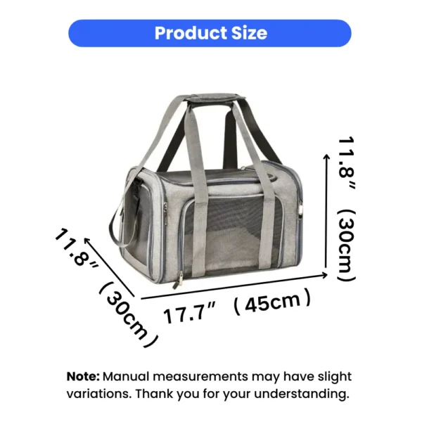 jfp-tr-00028-g02.webp Big Capacity Foldable Pet Carrier Bag with Nylon Mesh view 3