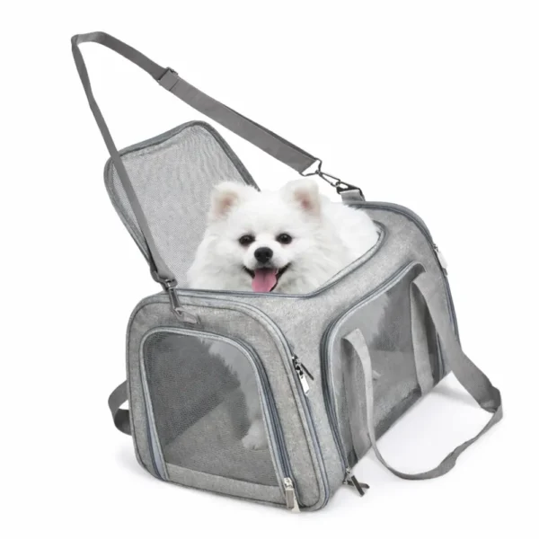 Big Capacity Foldable Pet Carrier Bag with Nylon Mesh