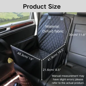 Double-Zipper Design Waterproof Oxford Fabric Dog Car Seat Cover view 3