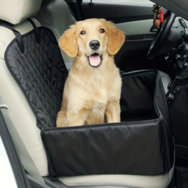 Double-Zipper Design Waterproof Oxford Fabric Dog Car Seat Cover