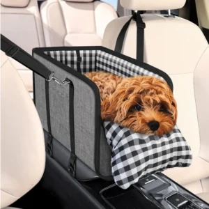 Portable Dog Car Booster Seat with Safety Leash and Cushion | Wholesale Pet Car Safety Gear