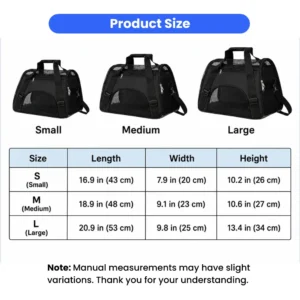 Breathable Soft Sided Pet Shoulder Carrier for Cats and Dogs view 3