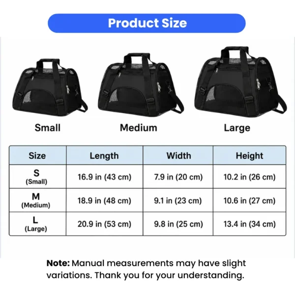 jfp-tr-00036-g02.webp Breathable Soft Sided Pet Shoulder Carrier for Cats and Dogs view 3