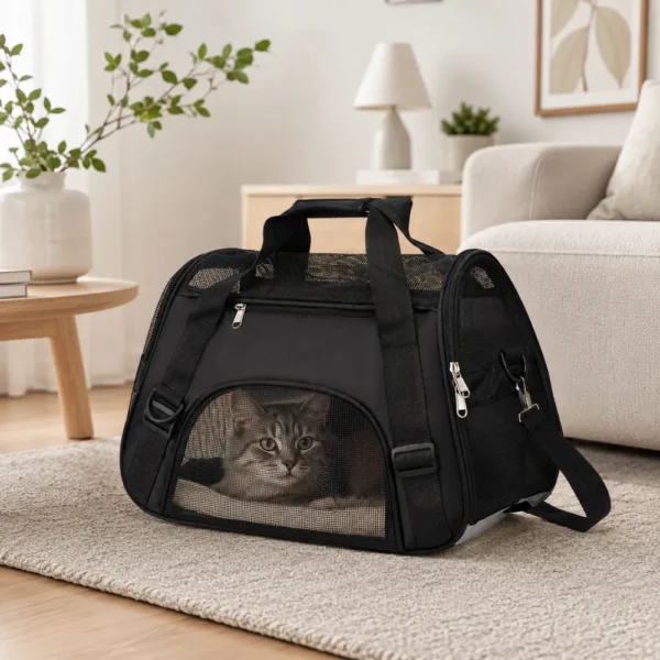 jfp-tr-00036-g04.webp Breathable Soft Sided Pet Shoulder Carrier for Cats and Dogs view 5