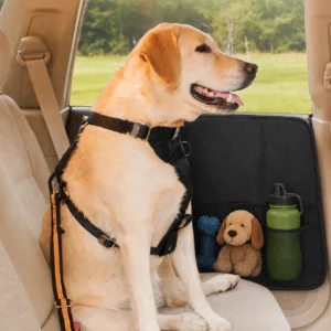 Dog Car Door Protector with Mesh Storage Pockets for Pet Travel | Wholesale Dog Car Door Protectors