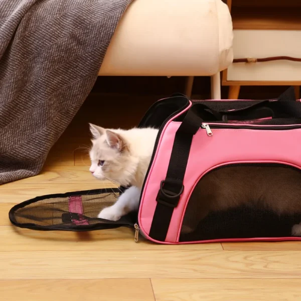 jfp-tr-00041-g01.webp 5 Colors Capacity Foldable Pet Carrier Bag with Nylon Mesh view 2