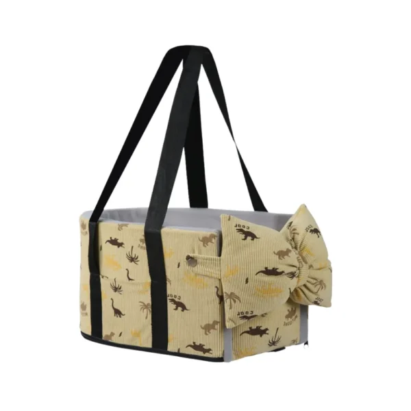 jfp-tr-00042-g05.webp Corduroy Dog Car Carrier Bag with Detachable Bow Pillow view 6