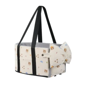 jfp-tr-00042-g06.webp Corduroy Dog Car Carrier Bag with Detachable Bow Pillow view 7