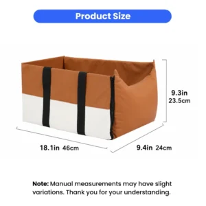 PU Leather Center Console Dog Car Seat Carrier for Small Dogs view 3