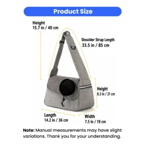 jfp-tr-00045-g02.webp Waterproof Breathable Pet Carrier Shoulder Bag for Cats and Small Dogs view 3