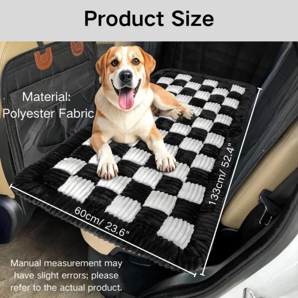 jfp-tr-00046-g06.webp Thickened Checkered Pattern Polyester Fabric Car Seat Pet Mat view 7