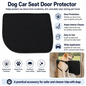 Dog Car Door Protector Pad for Pet Travel view 4