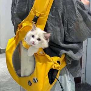 jfp-tr-00048-g04.webp Breathable Canvas Cat and Small Dog Carrier Bag with Mesh Window view 5