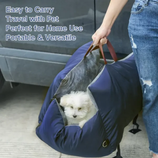 jfp-tr-00054-g01.webp Dual-Sided Waterproof Pet Car Seat with Safety Lock view 2