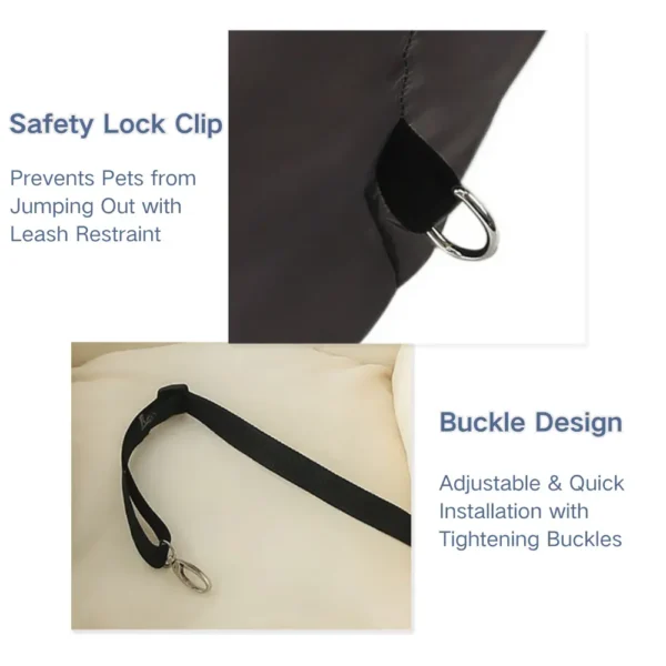 jfp-tr-00054-g03.webp Dual-Sided Waterproof Pet Car Seat with Safety Lock view 4
