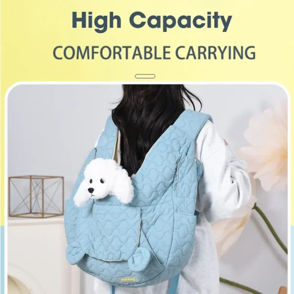 jfp-tr-00057-g02.webp Lightweight Warm Nylon Shoulder Pet Backpack for Small Cats Dogs view 3