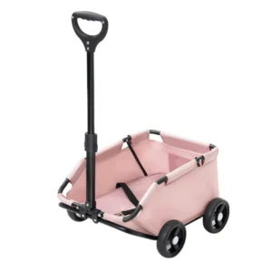 Foldable Portable 4 Wheels Pet Stroller with Telescoping Handle | Wholesale Pet Mobility & Travel Aids
