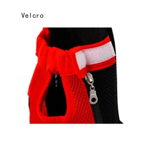 Red Front Chest Carriers Breathable Lightweight Dog Cat Travel Carrier Bag view 2