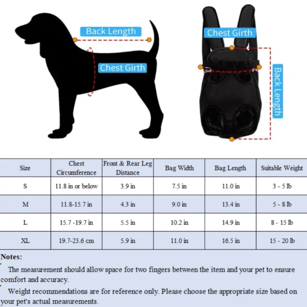 jfp-tr-00059-g03.webp Red Front Chest Carriers Breathable Lightweight Dog Cat Travel Carrier Bag view 4