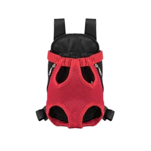 Red Front Chest Carriers Breathable Lightweight Dog Cat Travel Carrier Bag | Wholesale Pet Carriers & Backpacks