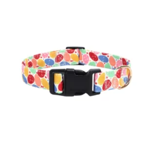 Easter Themed Love Heart Egg Pattern Adjustable Pet Collar | Wholesale Dog Collars