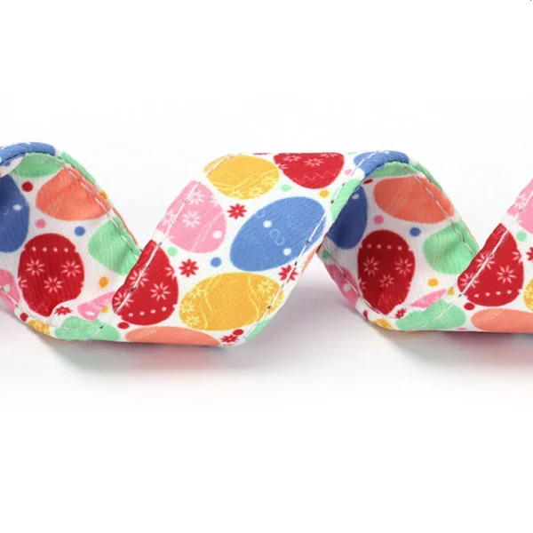 seawm0214026-03.webp Love Heart Egg Four-Leaf Clover Printed Bowknot Pet Collar – product view 3