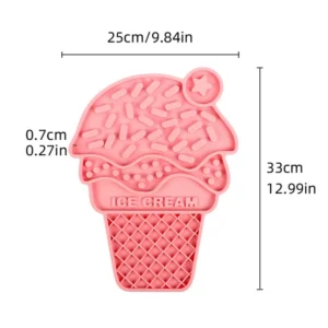 ssuwm0122440-03.webp Ice Cream Shaped Silicone Dog Lick Mat for Slow Feeding Training – product view 3