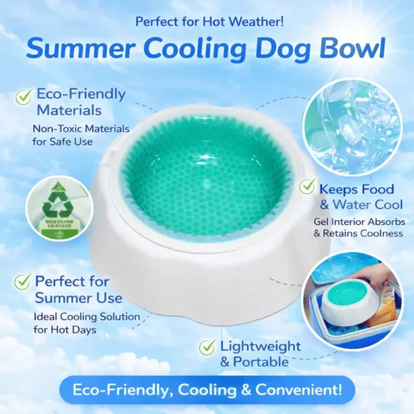 ssuwm0217905-04.webp 2-Color Option PP Cooling Pet Summer Bowl – product view 4