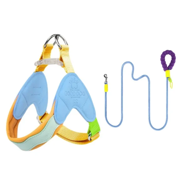 ssuwm0218449-06.webp Adorable Summer 5 Color Option Pet Harness and Leash Set – product view 6
