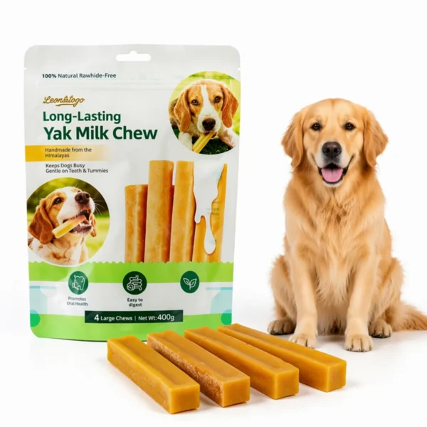4 Pack 2 Bags per Case Himalayan Yak Milk Dog Chews Rawhide Free Long Lasting