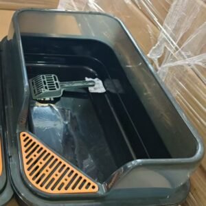 Semi-Enclosed Cat Litter Cat Box (42×24 cm)