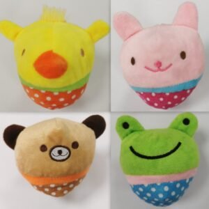 Apple Plush Dog Toy 11×7 cm