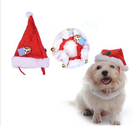 Bell Christmas Dog Hat Set S MQ