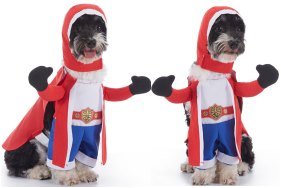 Black Glove Boxer Costume (Hat+Cape+Outfit 3-Piece Set)