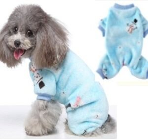 Blue Snowman Four-Leg Fleece MQ Pet Dog Apparel