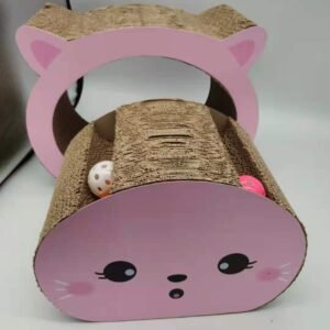 Cat Head Shaped Cat Scratcher 30×21 cm