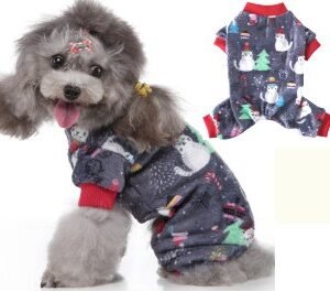 Christmas Kitten Four-Legged Fleece Cat Coat