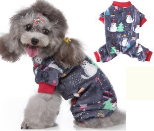 Christmas Kitten Four-Legged Fleece Coat