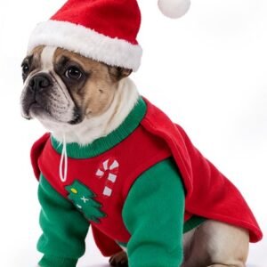 Christmas Knight Dog Costume Set (Hat +