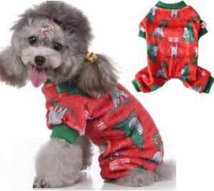 Christmas Sloth Four-Legged Fleece Dog Coat