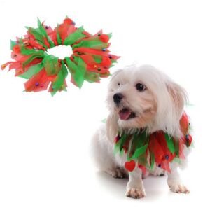 collar Colorful Ribbon Christmas para perros