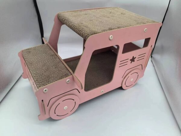 Rascador para Gatos Off-Road Rosa de Tablero de Densidad