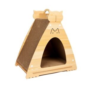Density Board Triangle Tent Cat Scratcher