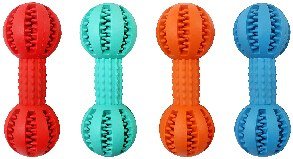Dental Mintfresh Baseball Dog Dumbbell