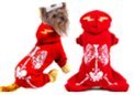 Double Layer Fleece Dog Coat With Colorful Ink Wash Pattern