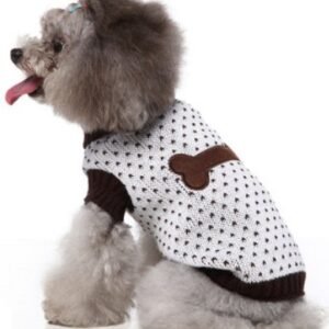 jersey hueso Embroidered para perros