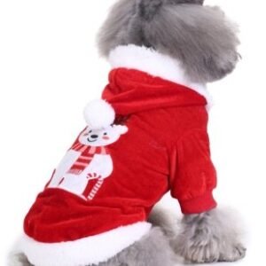 ropa para perros oso Embroidered Christmas