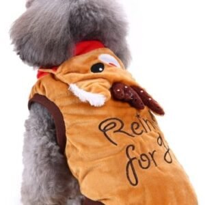 ropa para perros Embroidered Reindeer Suit