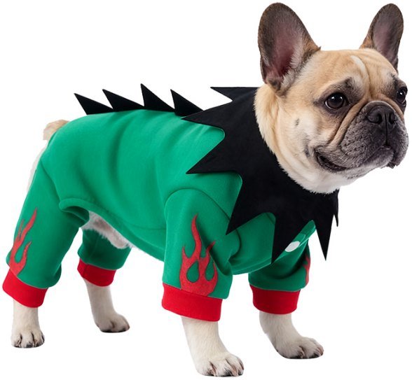 Disfraz dinosaurio con pinchos de llama
